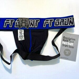FORT TROFF Size "XL" Grunt Corp Athletic Supporter- Black/Blue/White - Jock